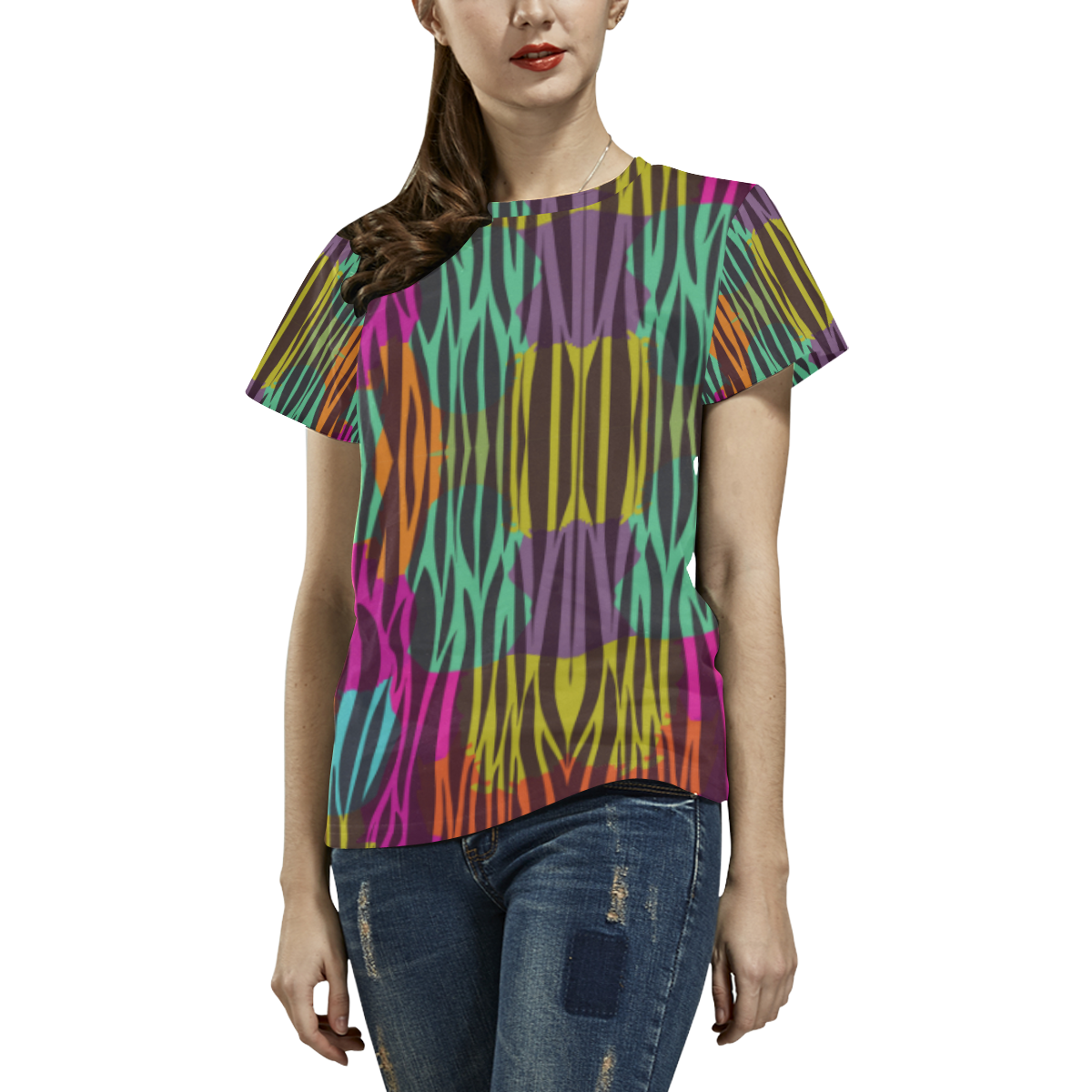etnico All Over Print T-Shirt for Women (USA Size) (Model T40)