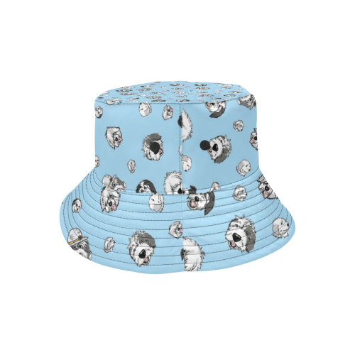 SHEEPIE HEADS lt blue All Over Print Bucket Hat