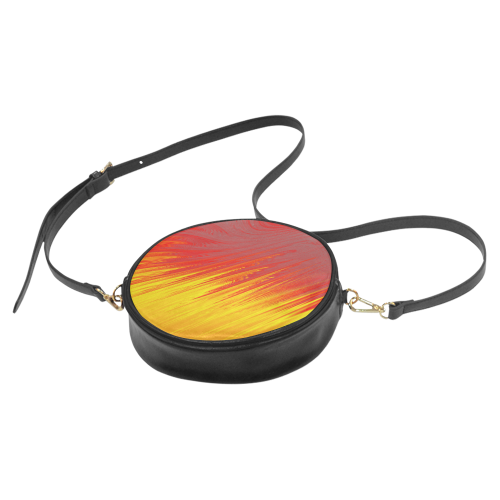 Flames Abstract Round Sling Bag (Model 1647)