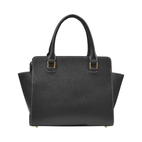 blackestblack Rivet Shoulder Handbag (Model 1645)