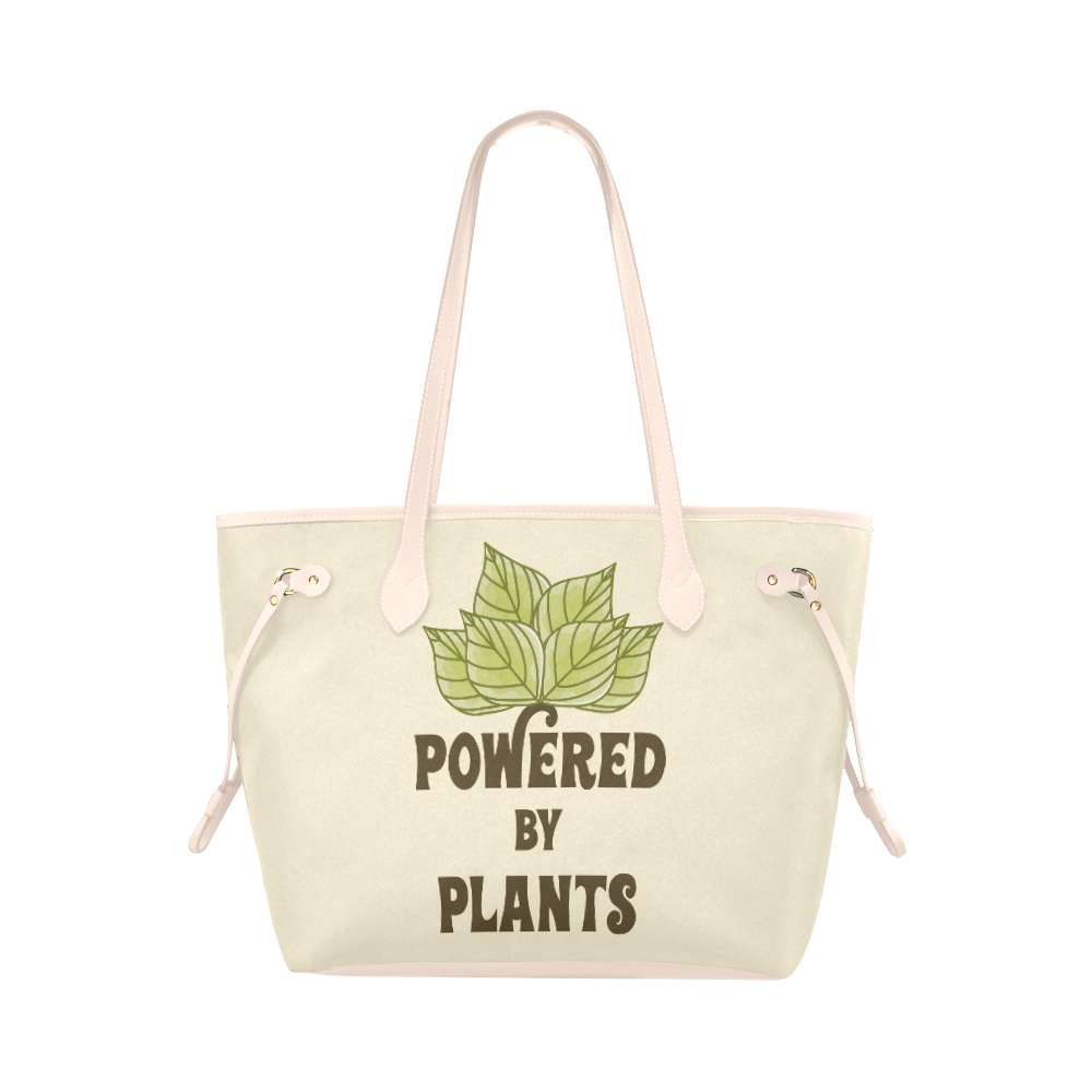 Powered by Plants (vegan) Clover Canvas Tote Bag (Model 1661)