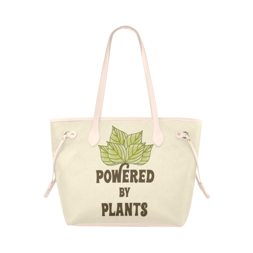 Powered by Plants (vegan) Clover Canvas Tote Bag (Model 1661)