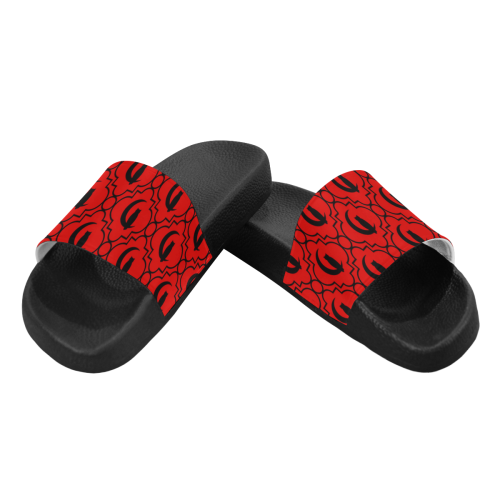 ELEGANCE R BLACC Women's Slide Sandals (Model 057)