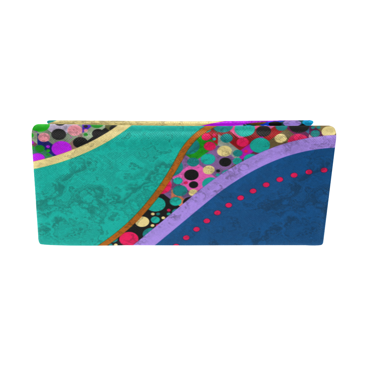Abstract Pattern Mix - Dots And Colors 1 Custom Foldable Glasses Case