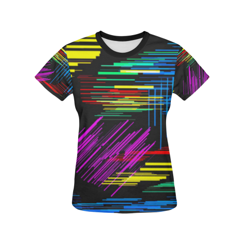 New Pattern factory 2A by JamColors All Over Print T-shirt for Women/Large Size (USA Size) (Model T40)