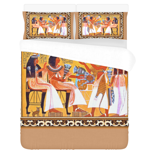 Egyptian Queens 3-Piece Bedding Set