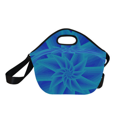 Royal blue sea star Neoprene Lunch Bag/Large (Model 1669)