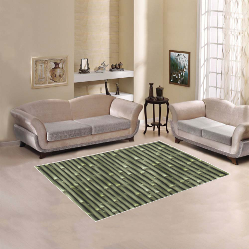 Bamboo forest Area Rug 5'3''x4'