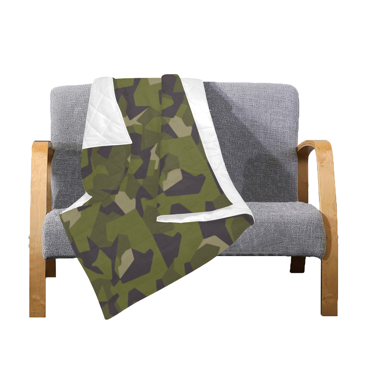 Swedish M90 woodland camouflage Quilt 40"x50"