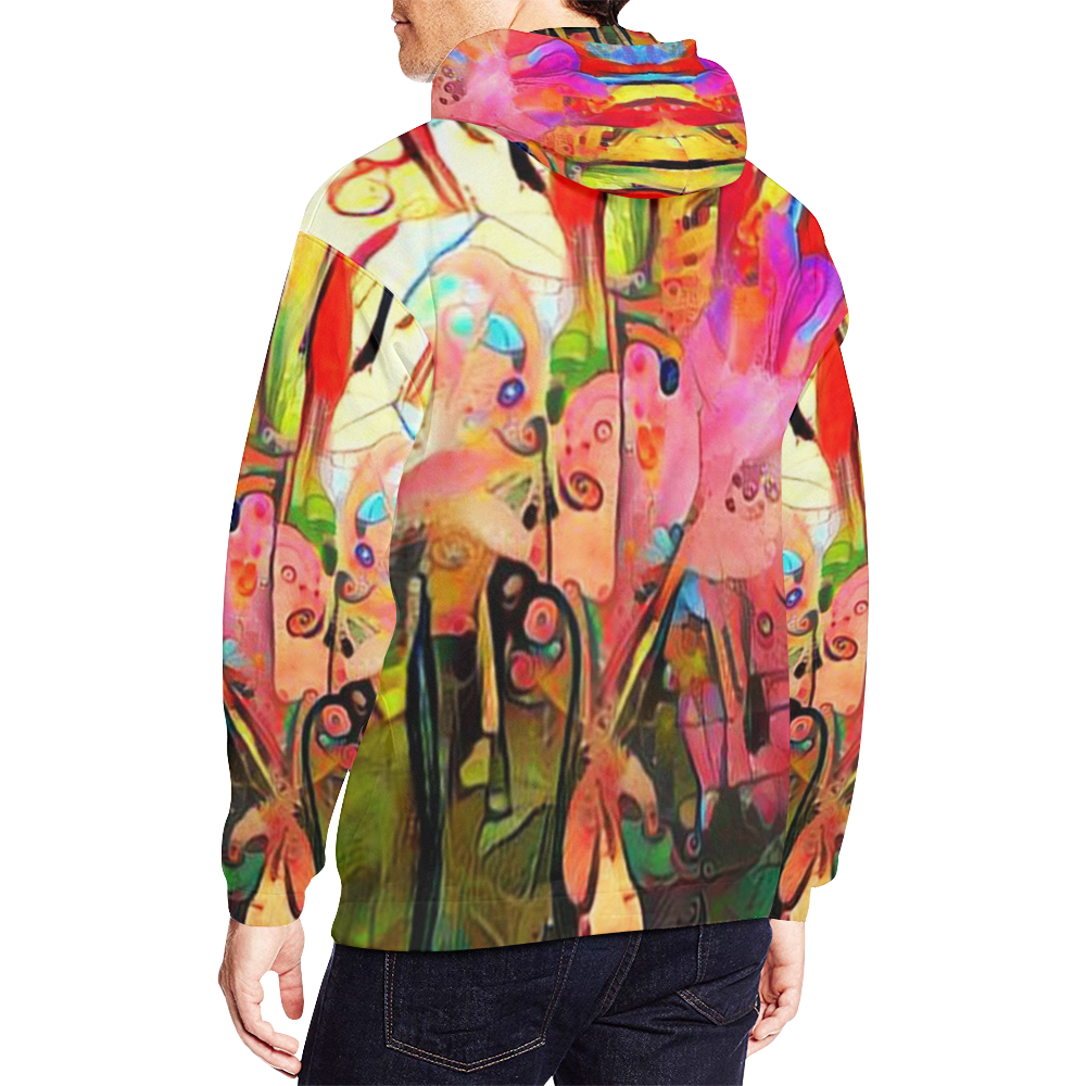 dew drops 40b1 All Over Print Hoodie for Men (USA Size) (Model H13)