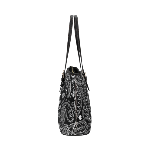 PAISLEY 7 Leather Tote Bag/Large (Model 1651)