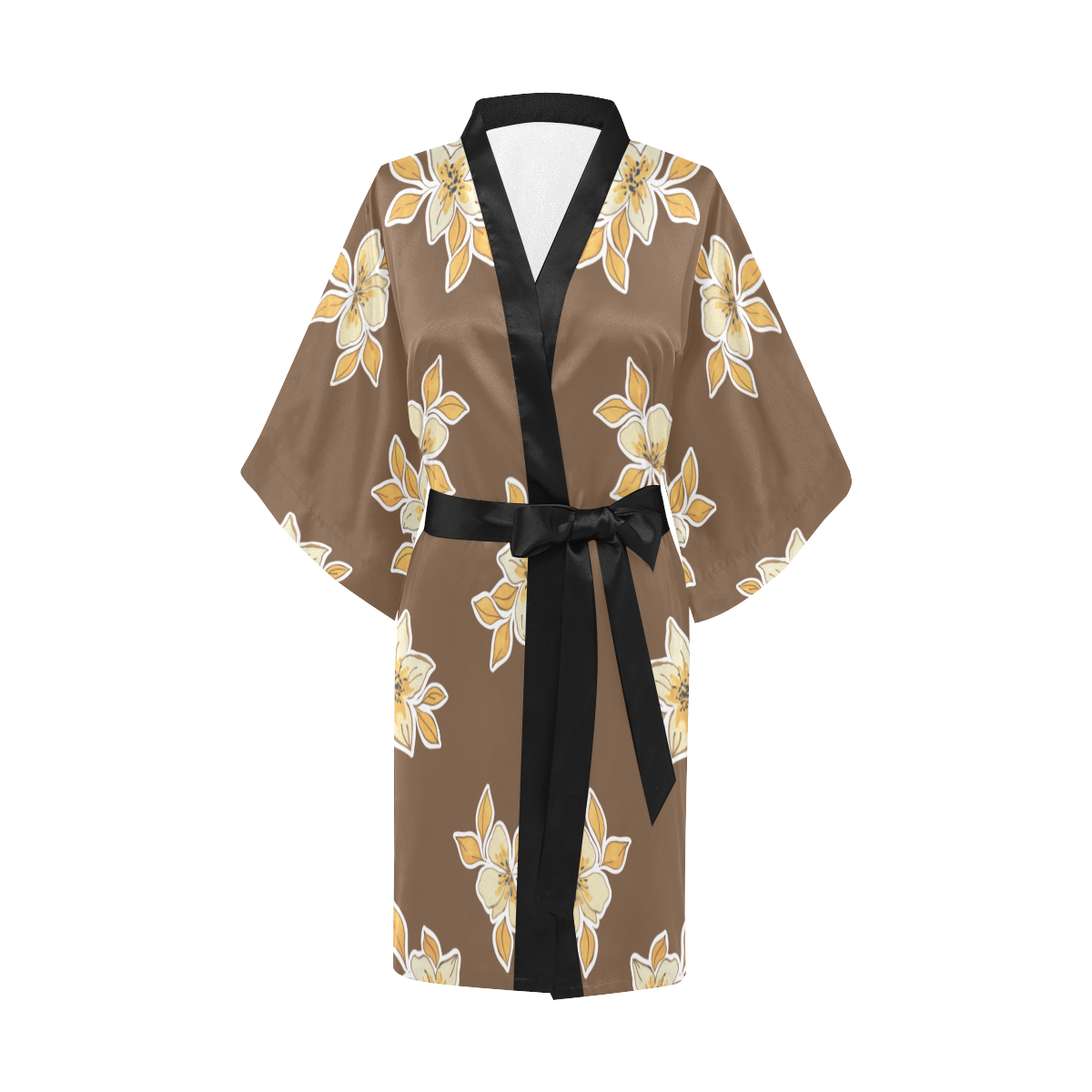 Brown Faith Kimono Robe