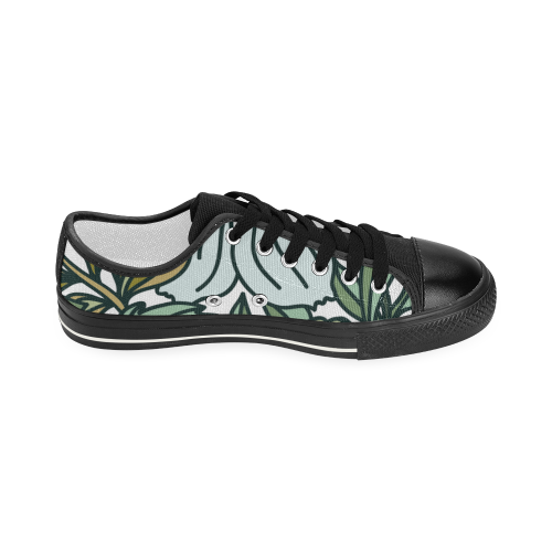 zapato plano de mujer floral Women's Classic Canvas Shoes (Model 018)