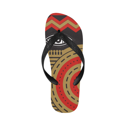 illuminati tribal Flip Flops for Men/Women (Model 040)