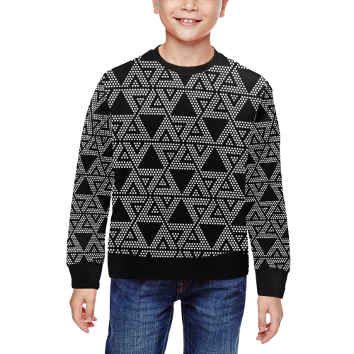 Polka Dots Party All Over Print Crewneck Sweatshirt for Kids (Model H29)
