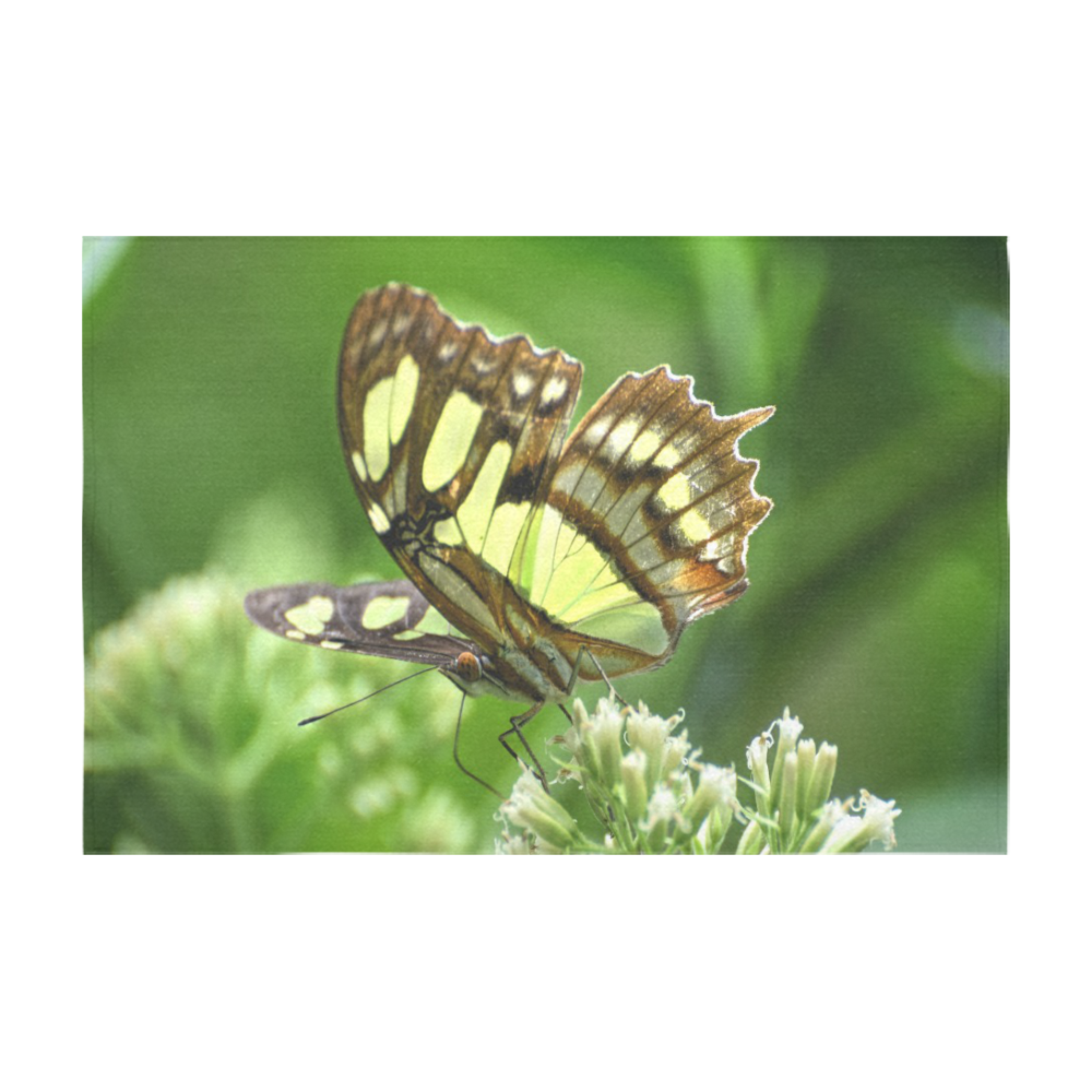 Butterfly in Rio Sabana Rain forest - Puerto Rico ID:DSC1919 Cotton Linen Tablecloth 60" x 90"