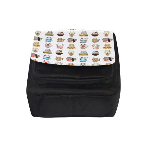 white Crossbody Nylon Bags (Model 1633)