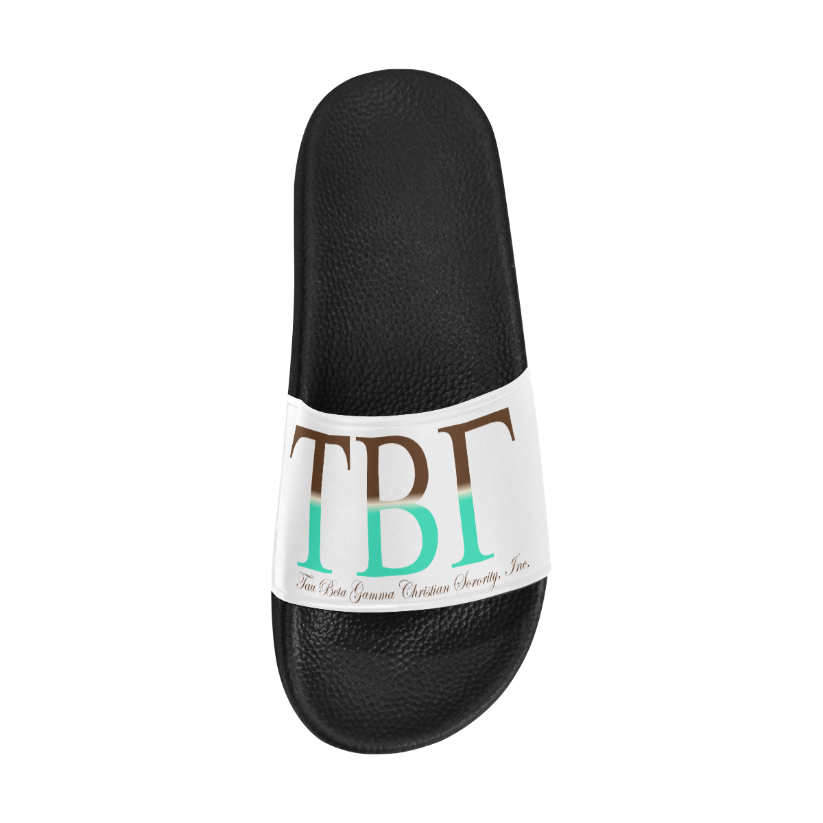 Two-Tone Letters Slides Women's Slide Sandals (Model 057)