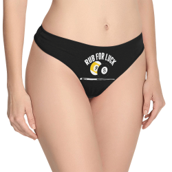 Rub for luck Women's All Over Print Thongs (Model L30)