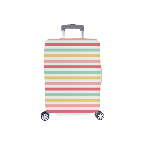 Pastel Stripes Luggage Cover/Small 18"-21"