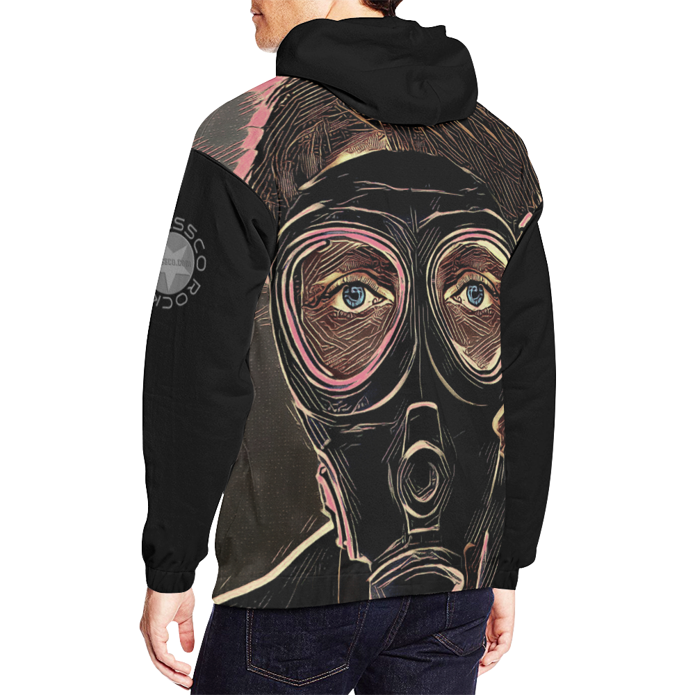 MASK INFERNO CRASSCO All Over Print Hoodie for Men/Large Size (USA Size) (Model H13)