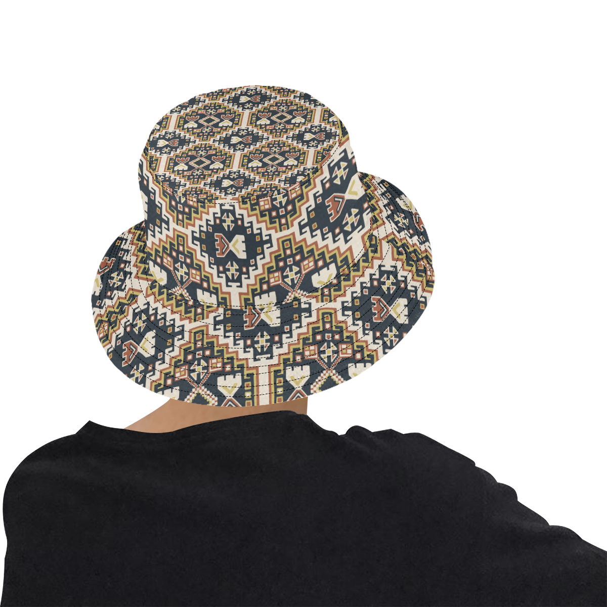 Boho Pattern All Over Print Bucket Hat for Men