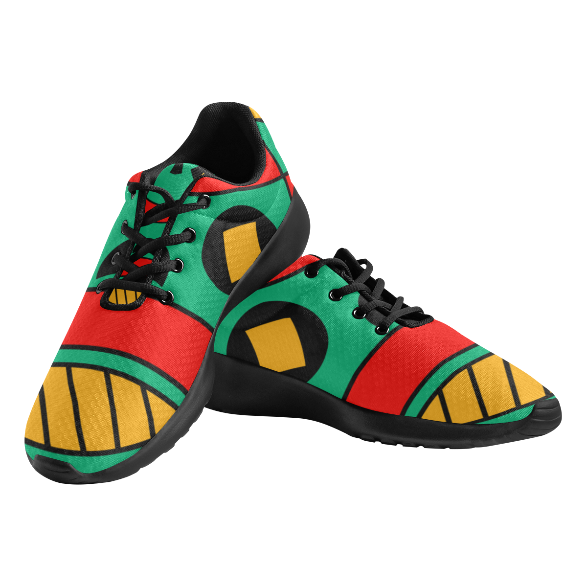 African Scary Tribal Women's Athletic Shoes (Model 0200)