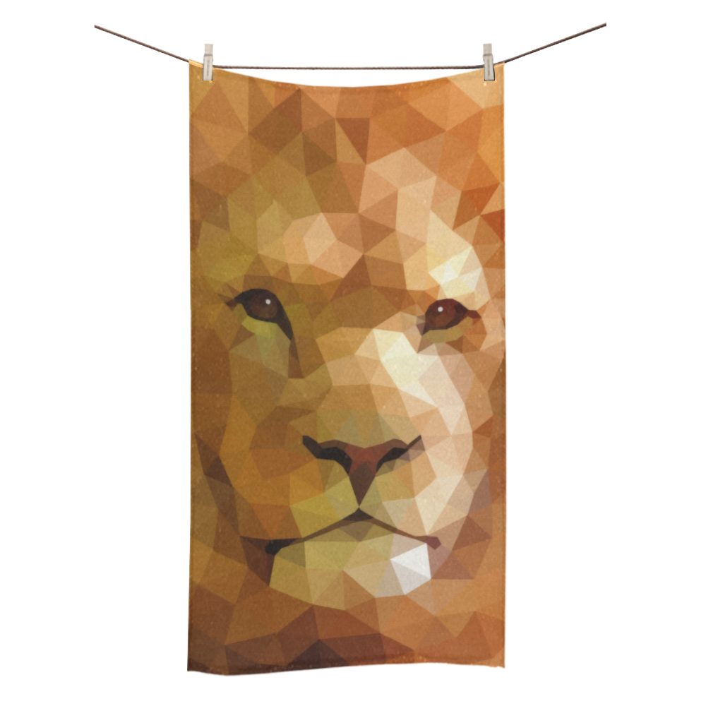 Polymetric Lion Bath Towel 30"x56"