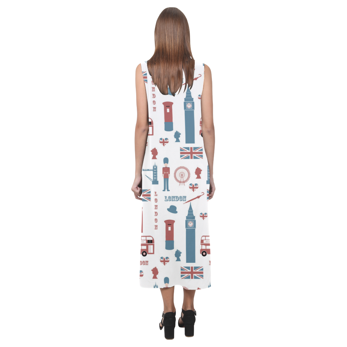 I love London Phaedra Sleeveless Open Fork Long Dress (Model D08)