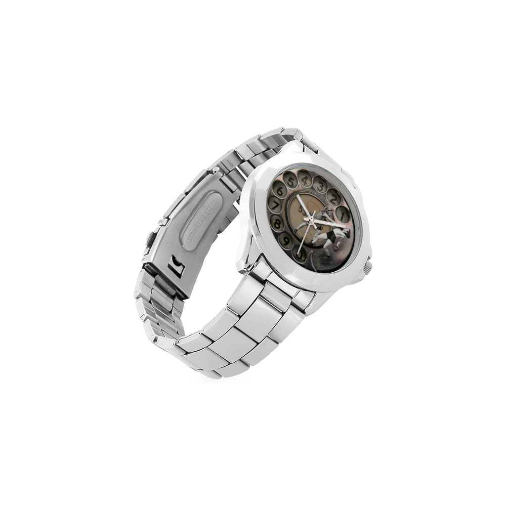 Knockout Unisex Stainless Steel Watch(Model 103)