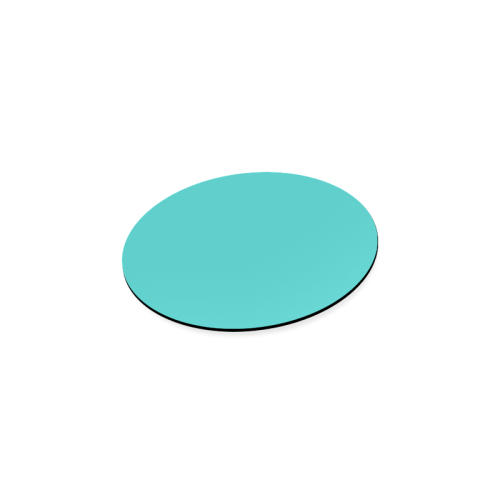 color medium turquoise Round Coaster