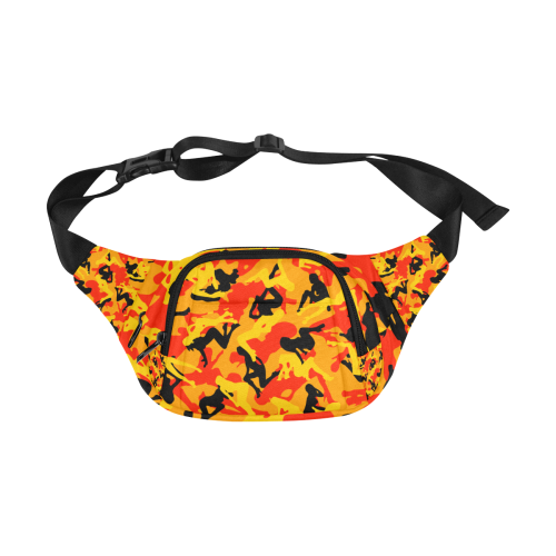 space virginz camo orange bag Fanny Pack/Small (Model 1677)