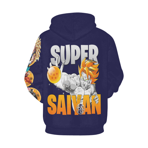SuperSaiyan All Over Print Hoodie for Men/Large Size (USA Size) (Model H13)
