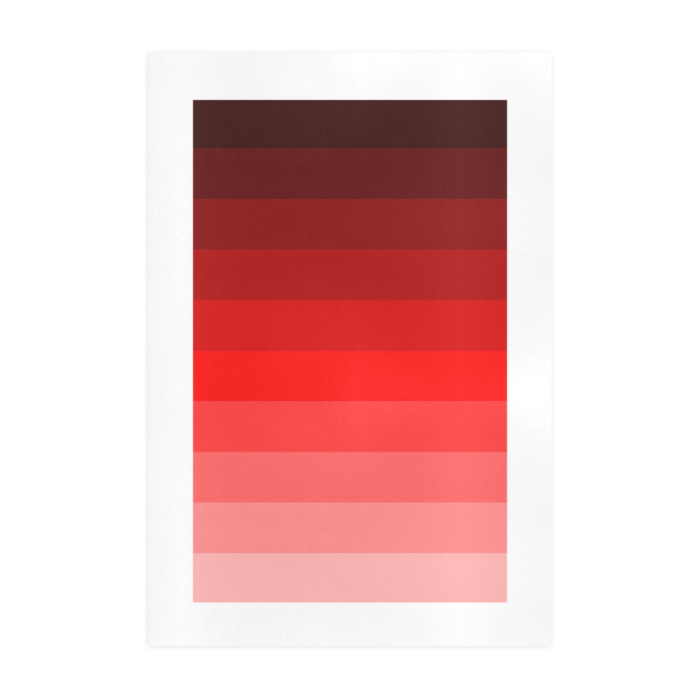 Red multicolored stripes Art Print 19‘’x28‘’