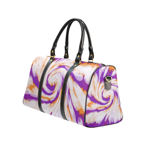Purple Orange Tie Dye Swirl Abstract New Waterproof Travel Bag/Small (Model 1639)