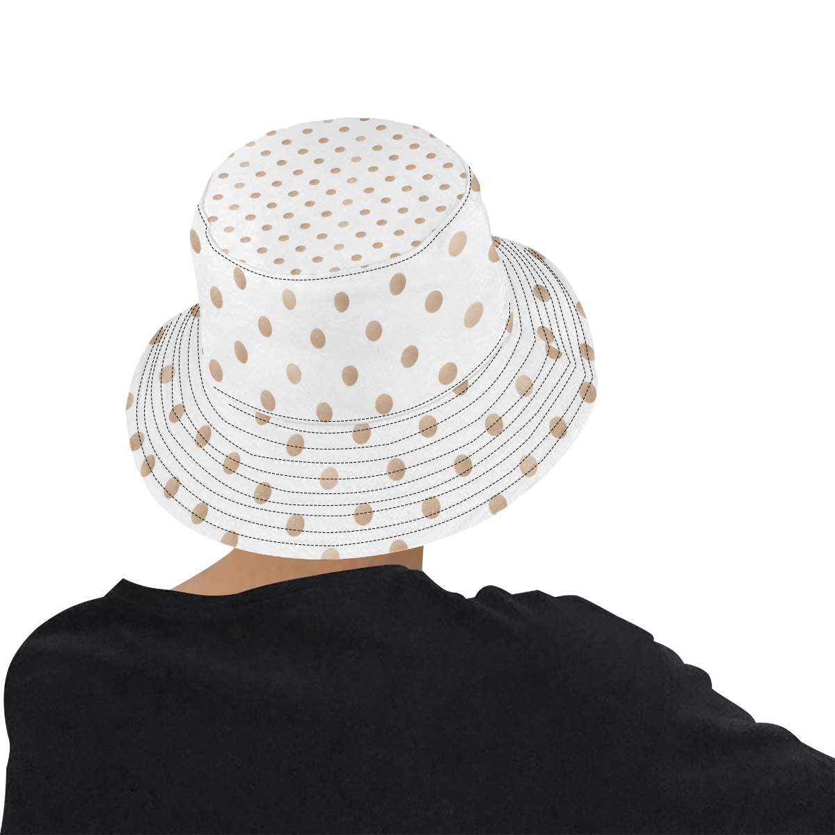Polka Dot All Over Print Bucket Hat for Men
