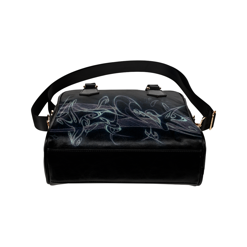 LIGHTMOON BLACK Shoulder Handbag (Model 1634)