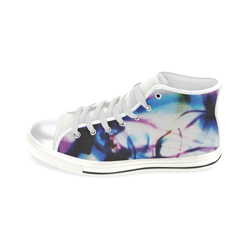 Abstract Photographic Drawing Men’s Classic High Top Canvas Shoes (Model 017)