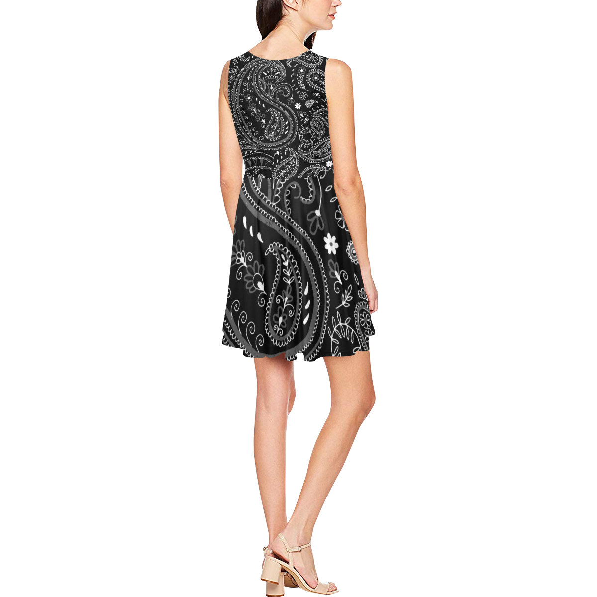 PAISLEY 7 Thea Sleeveless Skater Dress(Model D19)