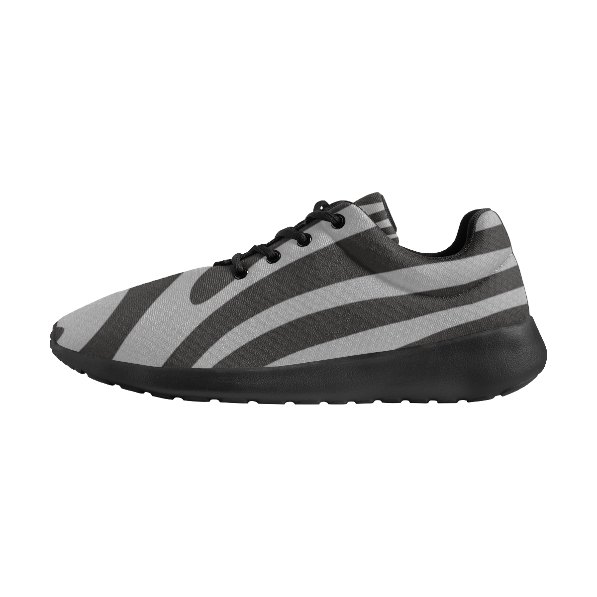 deportivas de hombre en gris y negro Men's Athletic Shoes (Model 0200)