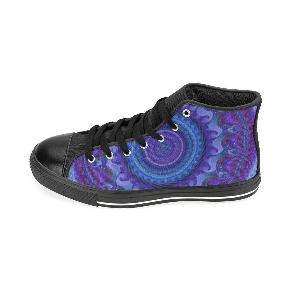 MANDALA PASSION OF LOVE High Top Canvas Shoes for Kid (Model 017)