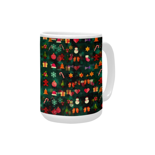 Gifts Pattern by K.Merske Custom Ceramic Mug (15OZ)