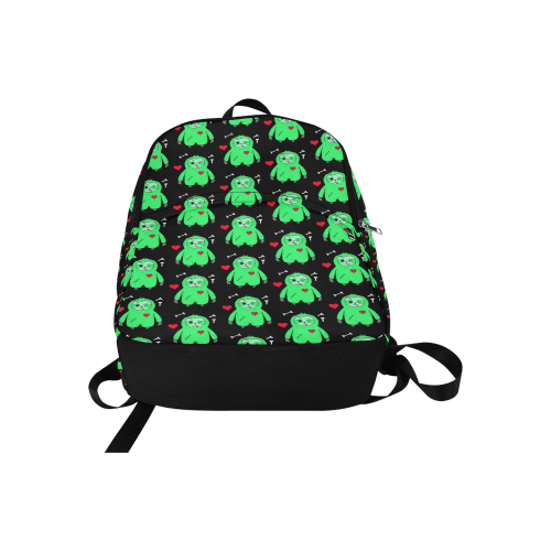Zombie sloth print backpack Fabric Backpack for Adult (Model 1659)