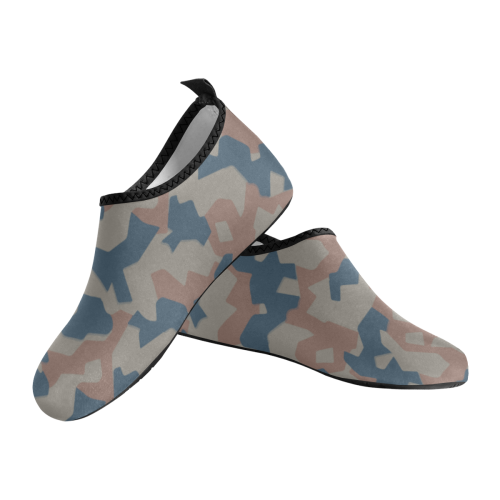 Bulgarian 1946 Splinter camouflage Men's Slip-On Water Shoes (Model 056)