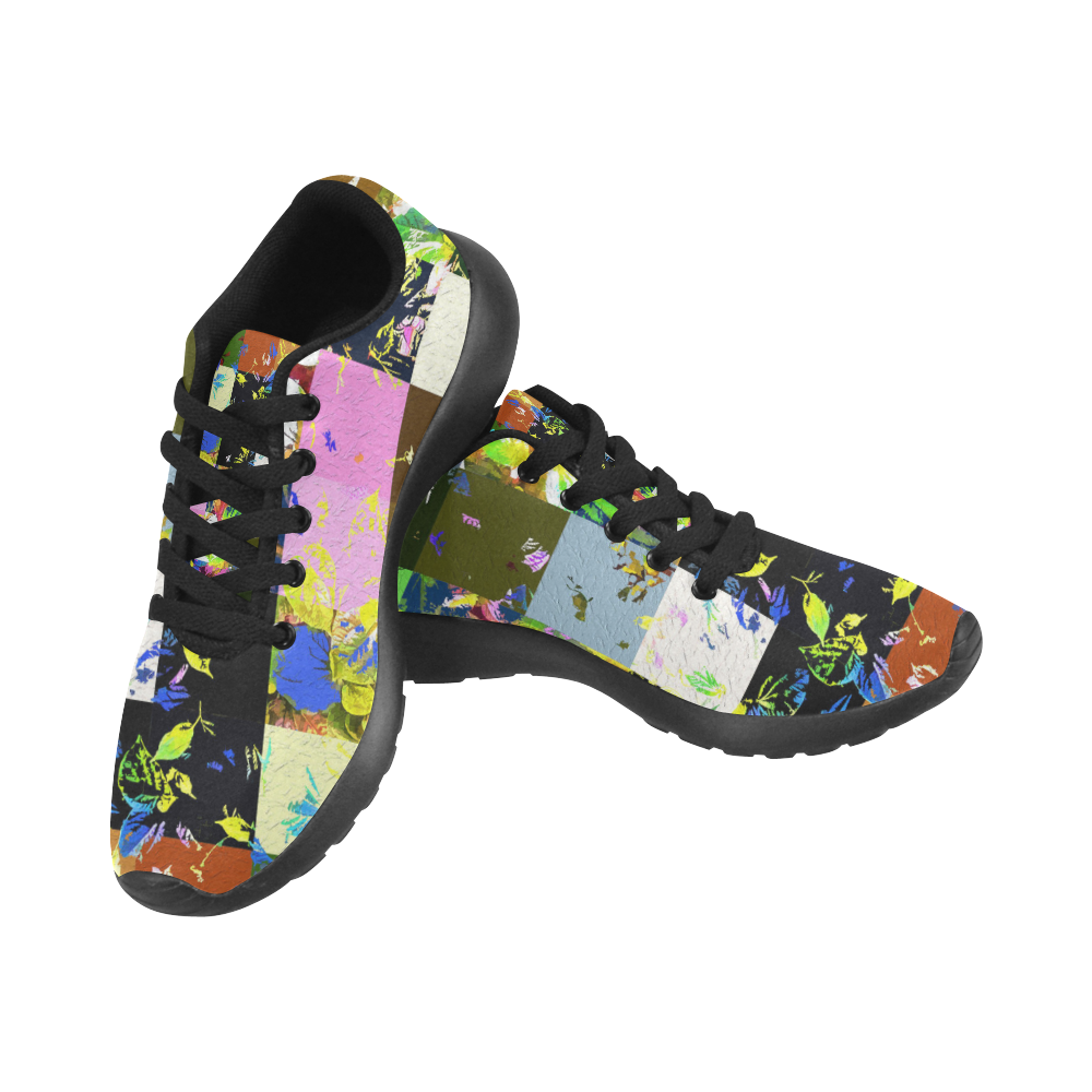 Foliage Patchwork #3 by Jera Nour Women's Running Shoes/Large Size (Model 020)