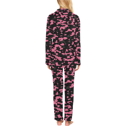 pink camo Women's Long Pajama Set