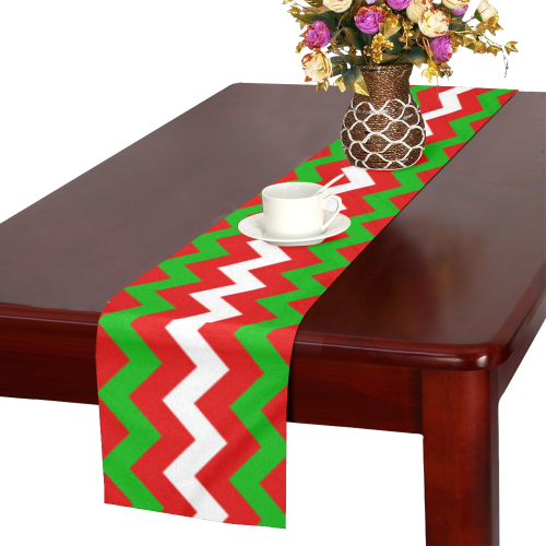 Christmas Zigzag Table Runner 14x72 inch