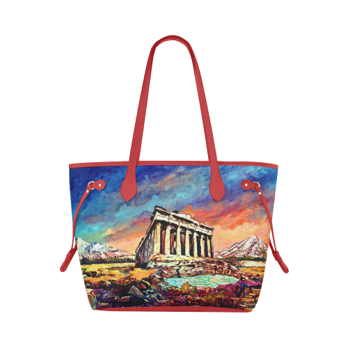 Acropolis Clover Canvas Tote Bag (Model 1661)