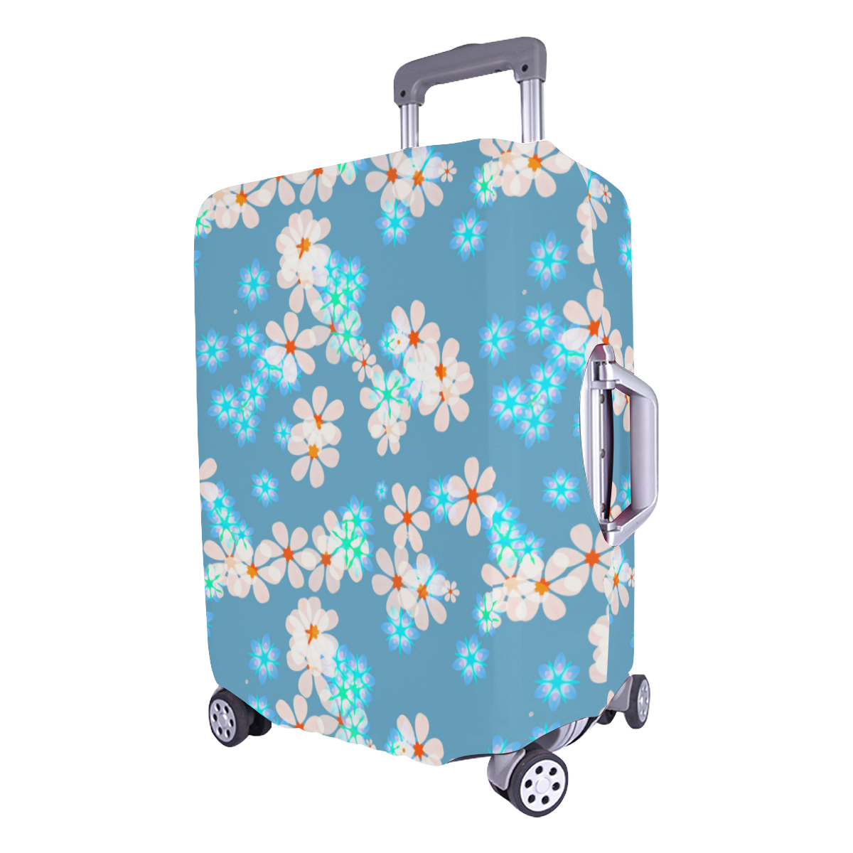Fresh Flowers Luggage Cover/Large 26"-28"