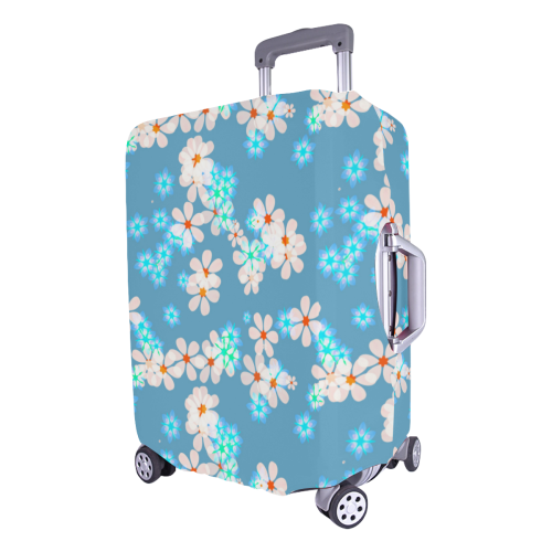 Fresh Flowers Luggage Cover/Large 26"-28"